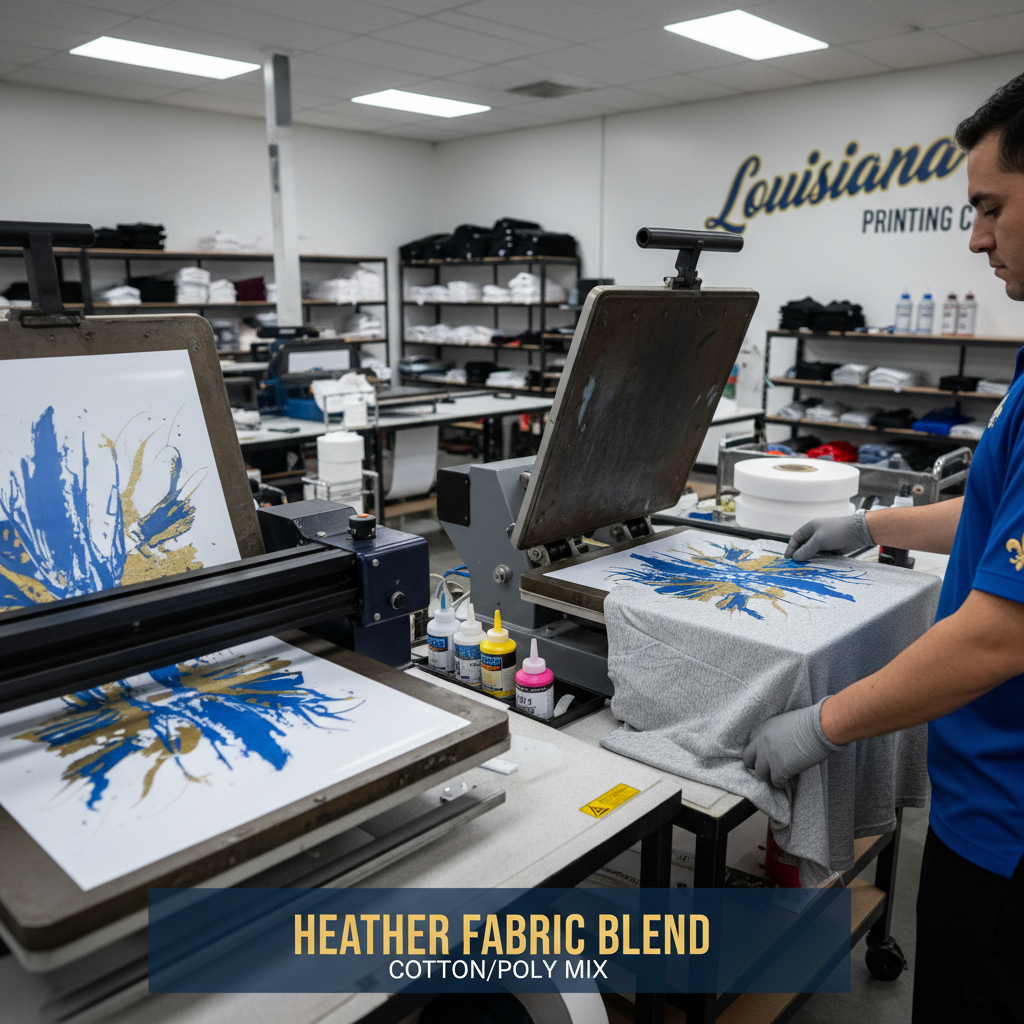 what is heather fabric - DTF printing guide from Blind Dog DTF